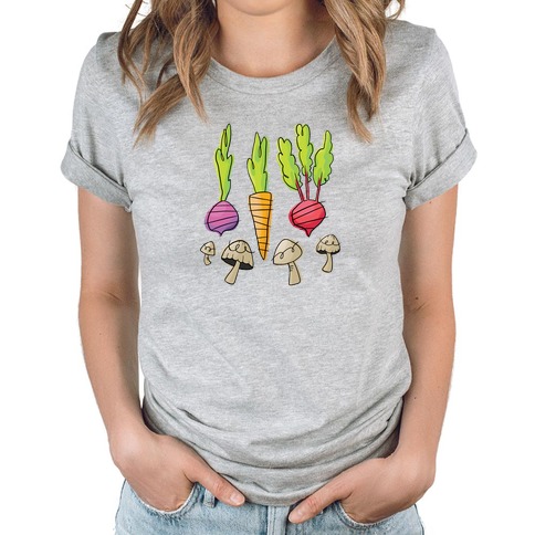 Retro Vegetable Pattern T-Shirts | LookHUMAN