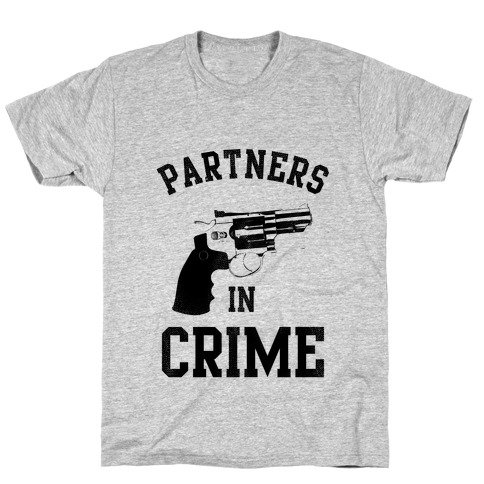 Partners in Crime! (Neon Pink Right) T-Shirt
