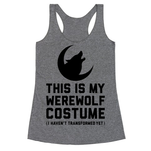 Werewolf Costume Racerback Tank Top