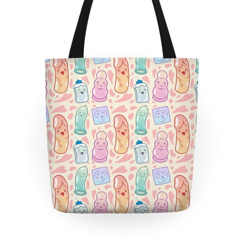 Cute Sex Toy Pattern Tote