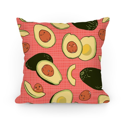 Adorable Kawaii Avocados Pillow