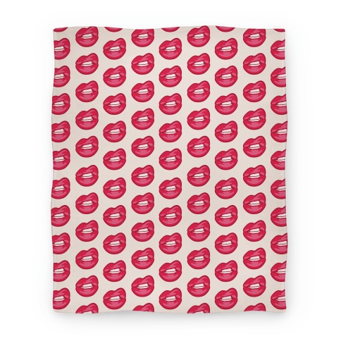 Lips Pattern Blanket