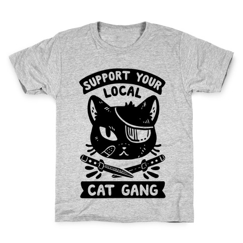 Support Your Local Cat Gang Kids T-Shirt