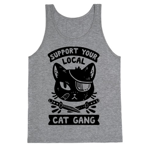 Support Your Local Cat Gang Tank Top