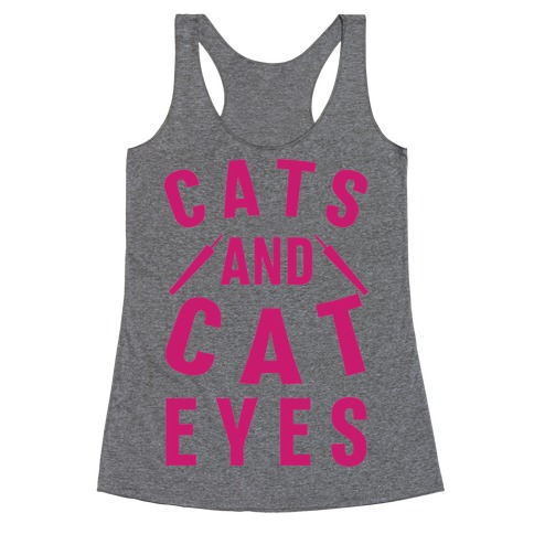 Cats and Cat Eyes Racerback Tank Top