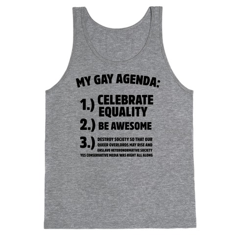 My Gay Agenda Tank Top