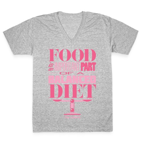 Food Diet V-Neck Tee Shirt