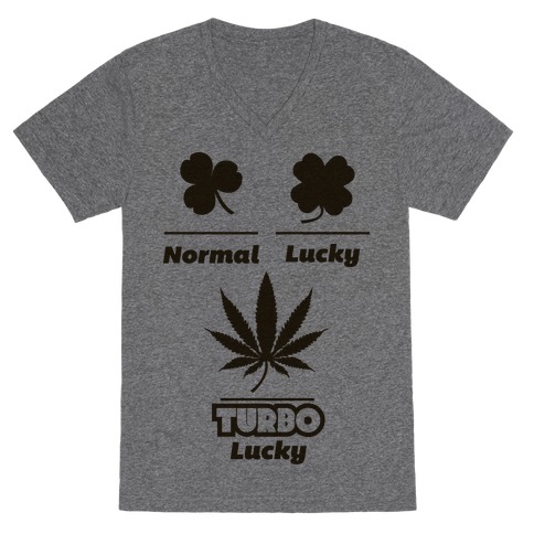 Turbo Lucky V-Neck Tee Shirt
