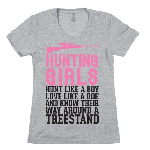 Hunting Girls Womens T-Shirt