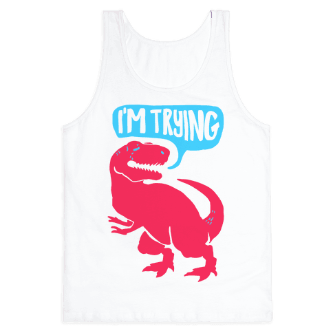 Hug Me Dinosaur (Part Two) Tank Top | LookHUMAN