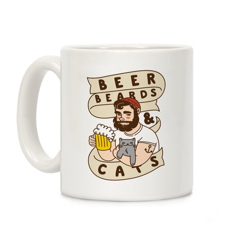 Beer, Beards and Cats Coffee Mug