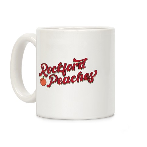 Rockford Peaches Script Coffee Mug