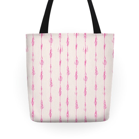 Feathery Vagina Pattern Tote