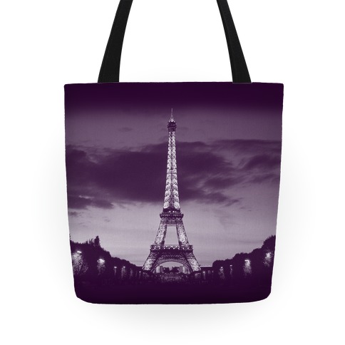 Eiffel Tower Tote (Purple) Tote
