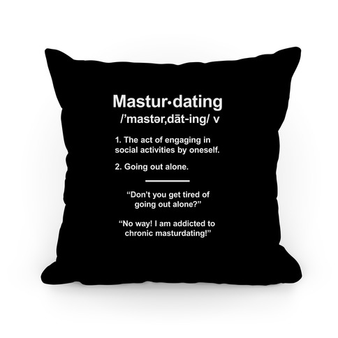 Masturdating Definition Pillow