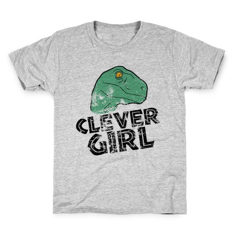 CLEVER GIRL (RAPTOR) VINTAGE Kids T-Shirt
