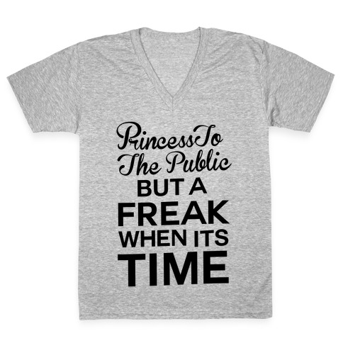 Princess To The Public V-Neck Tee Shirt