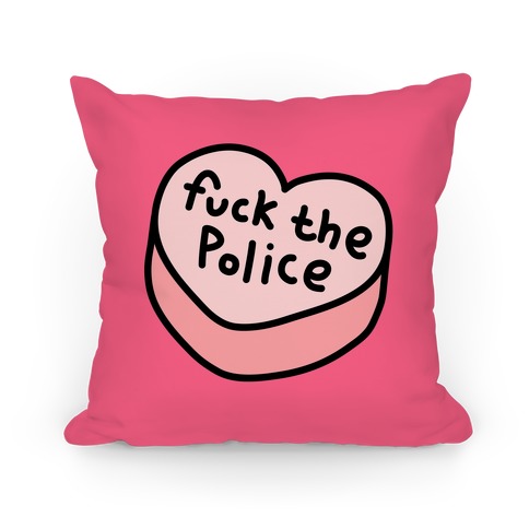 F*** The Police Conversation Heart Pillow Pillow
