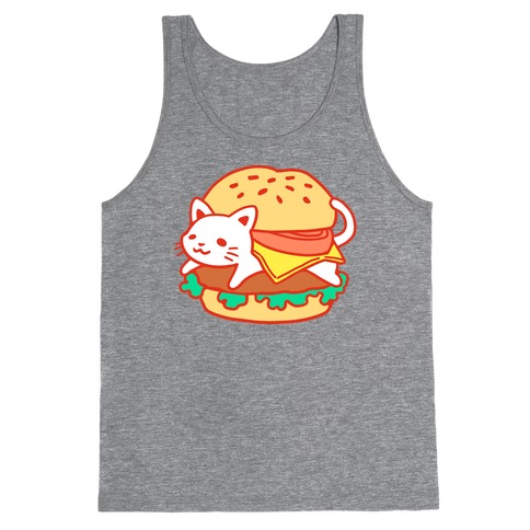 Burger Cat (No Text) Tank Top