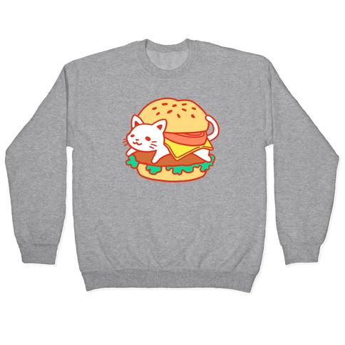 Burger Cat (No Text) Pullover