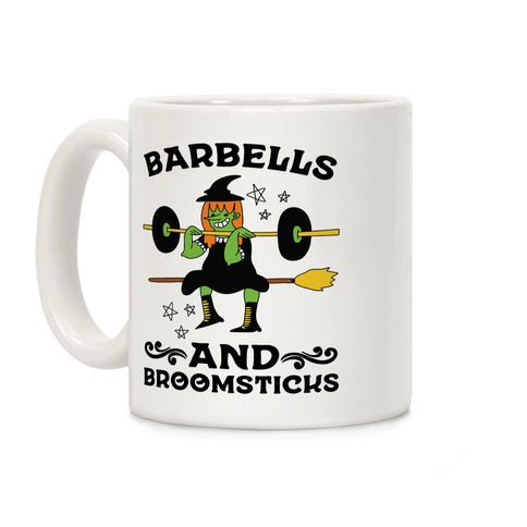 Barbells And Broomsticks Coffee Mug