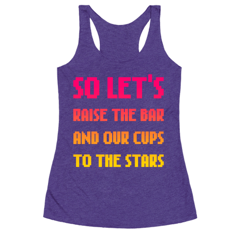 Let's Raise The Bar - Racerback Tank Tops - HUMAN