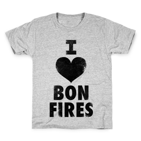 I Heart Bonfires Kids T-Shirt