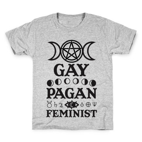 Gay Pagan Feminist Kids T-Shirt