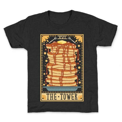 Tarot Card: The Tower (Of Pancakes) Kids T-Shirt