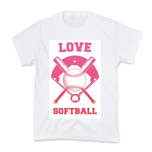 Love Softball Kids T-Shirt