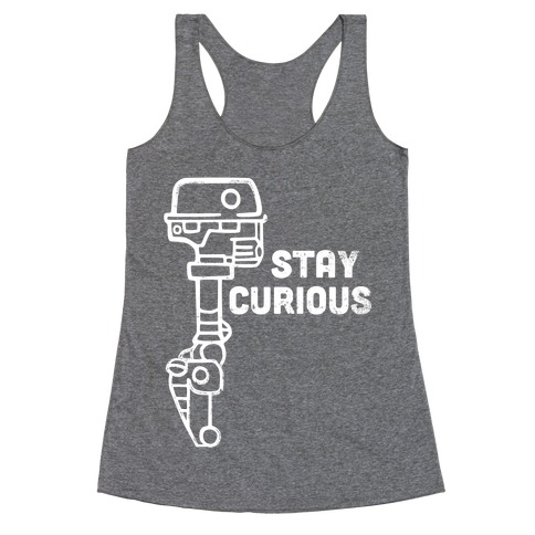 Stay Curious (Mars Rover) Racerback Tank Top