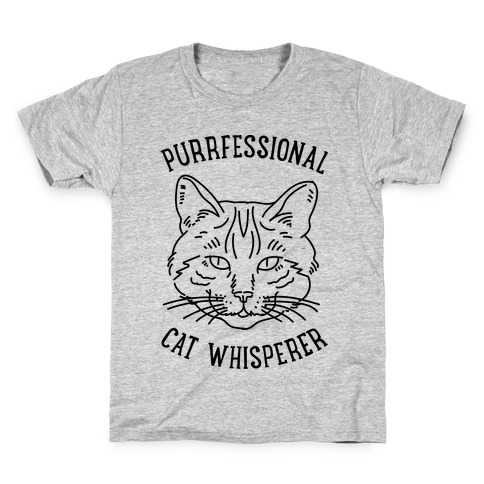 Purrfessional Cat Whisperer Kids T-Shirt