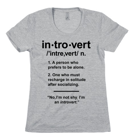 Introvert Definition Womens T-Shirt