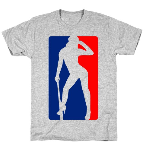 Cleat Chaser (Sexy NBA Logo Parody) T-Shirt