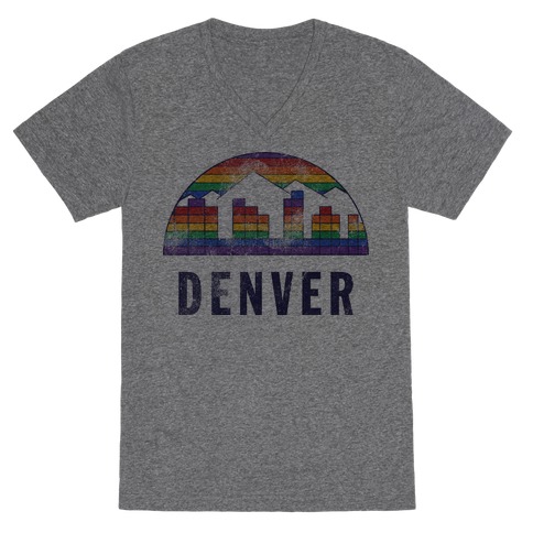 Denver (Vintage) V-Neck Tee Shirt