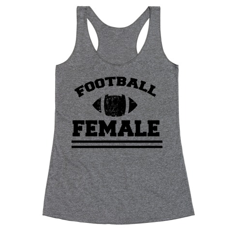 Football Female Racerback Tank Top