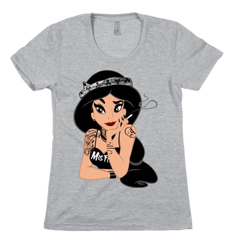 Punk Rock Princess Parody Womens T-Shirt