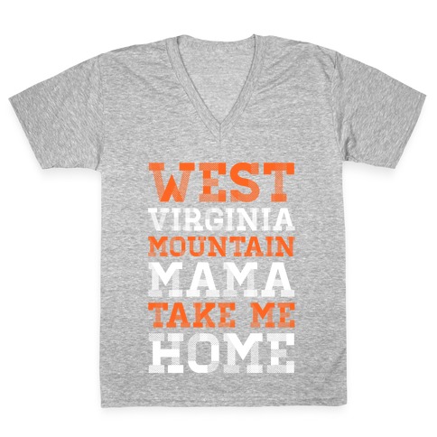 West Virginia, Mountain Mama V-Neck Tee Shirt