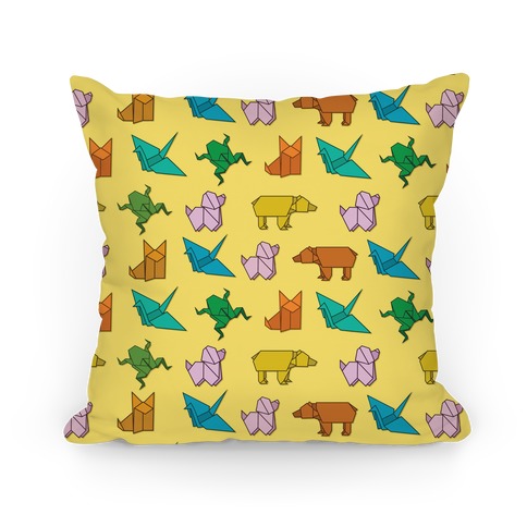 Origami Animal Pattern Pillow