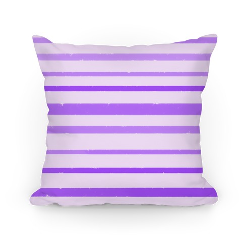 Purple Watercolor Stripe Pattern Pillow