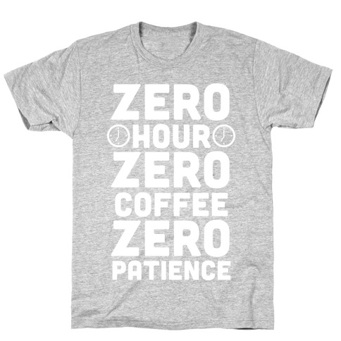 Zero Hour (White Ink) T-Shirt