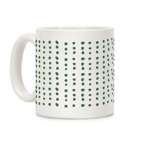 Polka Dot Chive Minimalist Boho Pattern Coffee Mug