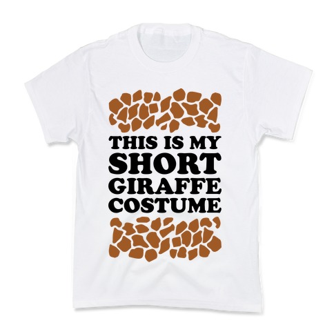 Short Giraffe Costume Kids T-Shirt
