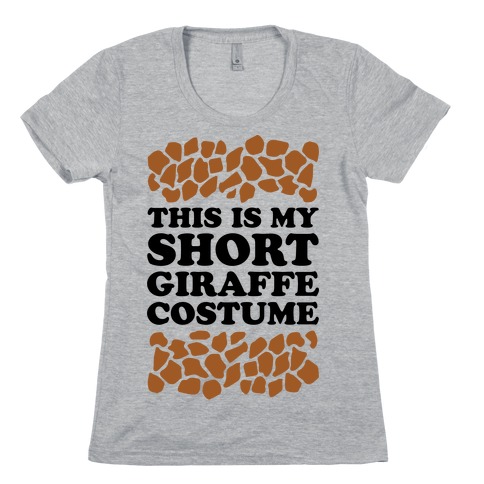 Short Giraffe Costume Womens T-Shirt