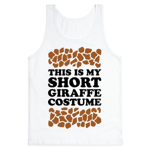 Short Giraffe Costume Tank Top
