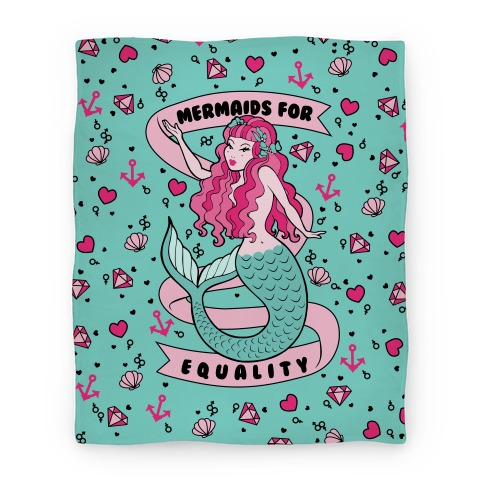 Mermaids For Equality (blanket) Blanket