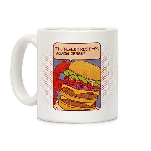 Burger Pop Art Comic Panel Coffee Mug