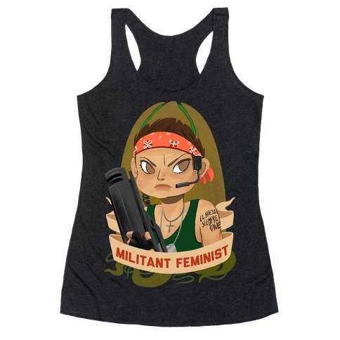 Militant Feminist Racerback Tank Top
