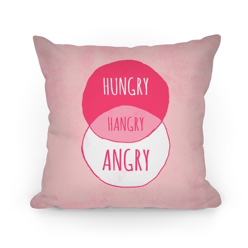 Hangry Diagram Pillow
