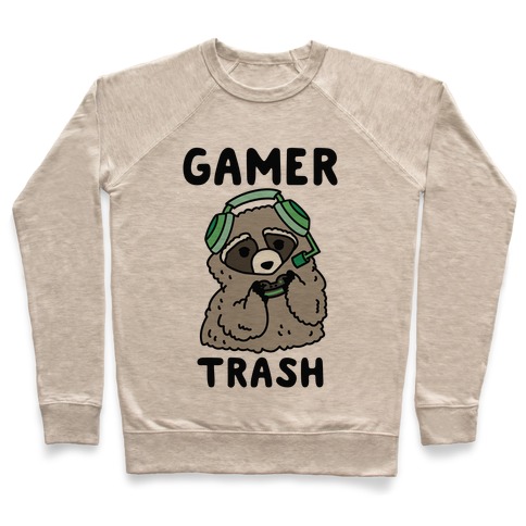 Gamer Trash Raccoon Pullover